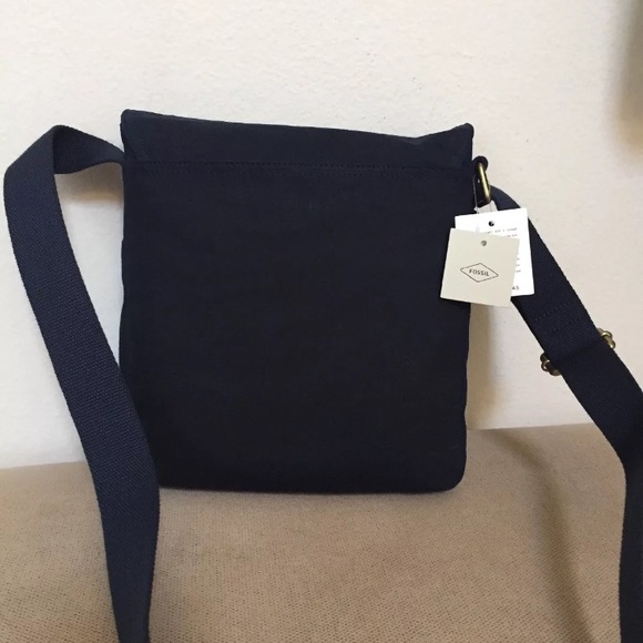Fossil Bags New Fossil Evan City Bag In Navy Blue Poshmark